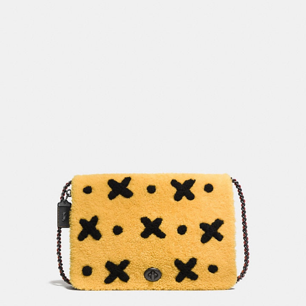 COACH Felix the Cat Shearling Dinky 32 Bag
